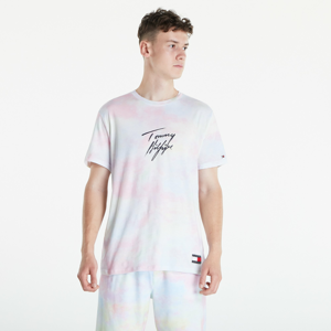 Tričko s krátkým rukávem Tommy Hilfiger CN SS Tee Print White / Pink