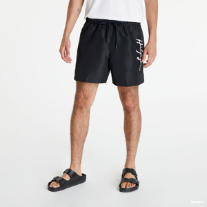 Pánské koupací šortky Tommy Hilfiger Medium Drawstring Swimshort Black