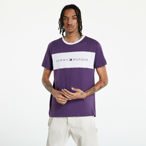 Tričko s krátkým rukávem Tommy Hilfiger SS Tee Logo Flag Purple / White