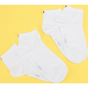 Ponožky Tommy Hilfiger TH Women Casual Short Sock 2Pack bílé
