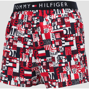 Tommy Hilfiger Woven Boxer Print navy / červené / bílé