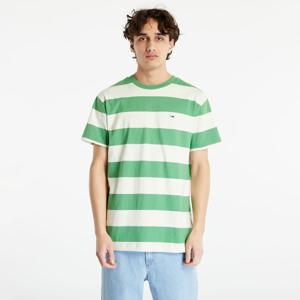 Tričko s krátkým rukávem TOMMY JEANS Classic Tonal Strip T-Shirt Coastal Green Stripe