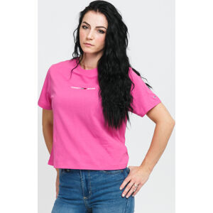 Dámské tričko TOMMY JEANS Linear Logo Tee Pink