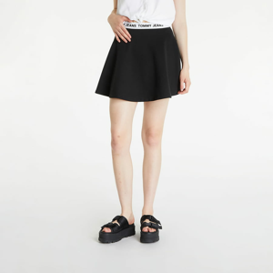 Sukně TOMMY JEANS Logo Waistband Fit Mini Circle Skirt Black