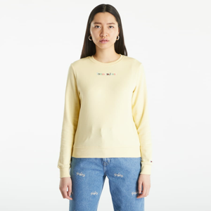 Dámská mikina TOMMY JEANS Regular Color Serif Sweatshirt Yellow
