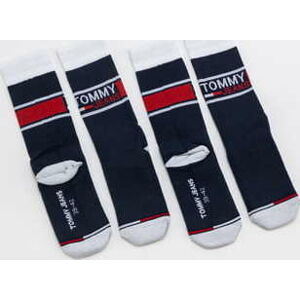 Ponožky TOMMY JEANS TMJ 2Pack Sock navy / bílé / červené