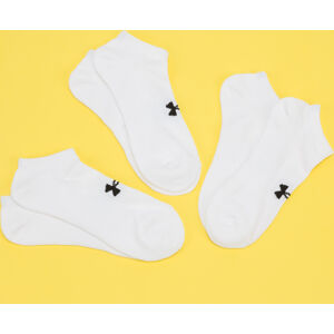 Ponožky Under Armour 3Pack Core No Show Socks bílé