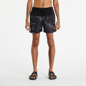Pánské koupací šortky Urban Classics Block Swim Shorts Black/ Dark Camo
