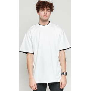 Tričko s krátkým rukávem Urban Classics Contrast Tall Tee bílé / černé