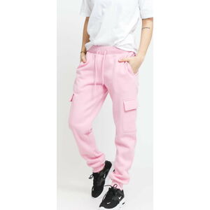 Tepláky Urban Classics Ladies Cargo Sweat Pants růžové