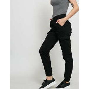 Dámské kalhoty Urban Classics Ladies High Waist Cargo Pants černé