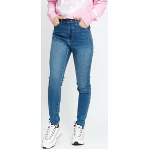 Dámské jeans Urban Classics Ladies High Waist Slim Jeans mid stone wash