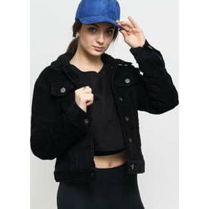 Podzimní bunda Urban Classics Ladies Sherpa Corduroy Jacket černá