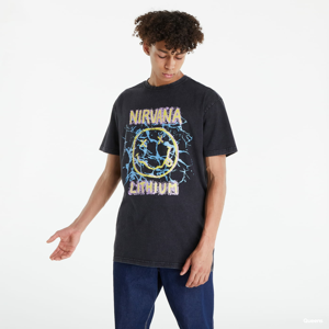 Tričko s krátkým rukávem Urban Classics Nirvana Lithium Oversized T-shirt Black