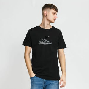 Tričko s krátkým rukávem Urban Classics One Line Sneaker Tee černé