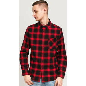 Pánská košile Urban Classics Oversized Checked Shirt červená / černá