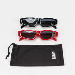 Sluneční brýle Urban Classics Sunglasses Lakkada 2-Pack Black/ Red
