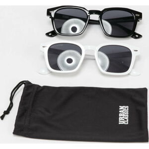 Sluneční brýle Urban Classics Sunglasses Symi 2-Pack černé / bílé