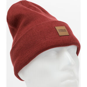 Kulich Urban Classics Synthetic Leatherpatch Long Beanie Wine
