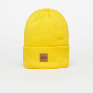 Kulich Urban Classics Synthetic Leatherpatch Long Beanie Chrome Yellow