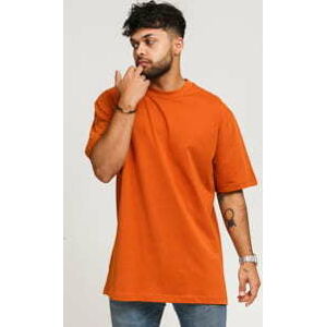 Tričko s krátkým rukávem Urban Classics Tall Tee tmavě oranžové