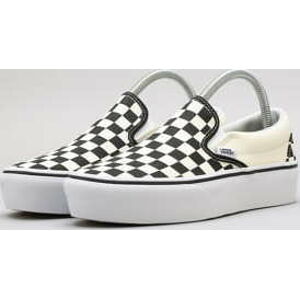 Vans Classic Slip-On Platform black & white checkerboard / white