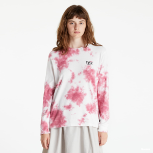 Dámské tričko s dlouhým rukávem Vans Oval Wash LS BFF Wine T-Shirt růžové / bílé