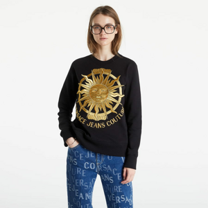Dámská mikina Versace Jeans Couture Cotton Fleece Sweatshirt Black/ Gold