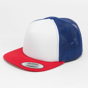 Kšiltovka Yupoong Foam Trucker With White Front Red/ White/ Blue